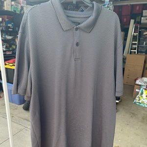 Van Heusen golf textures dri fit type stripe shirt